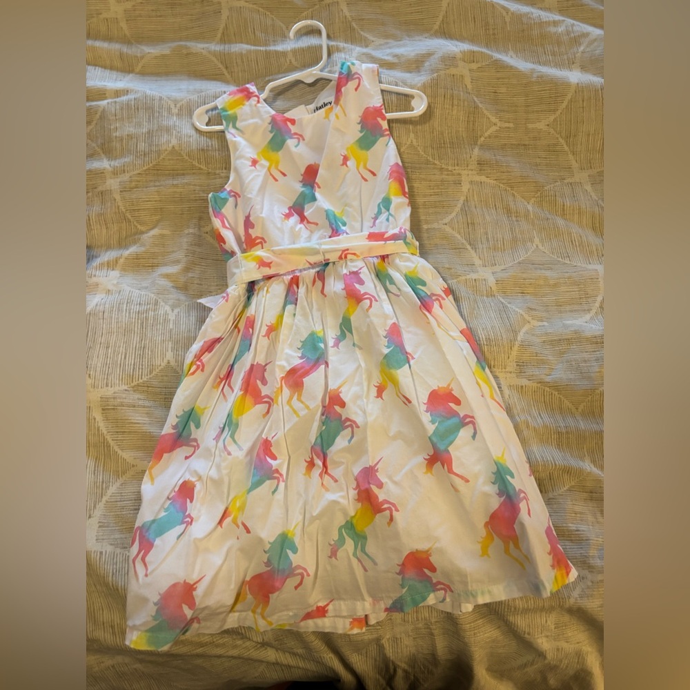 Hatley Multicolor Unicorn Print Kids Dress